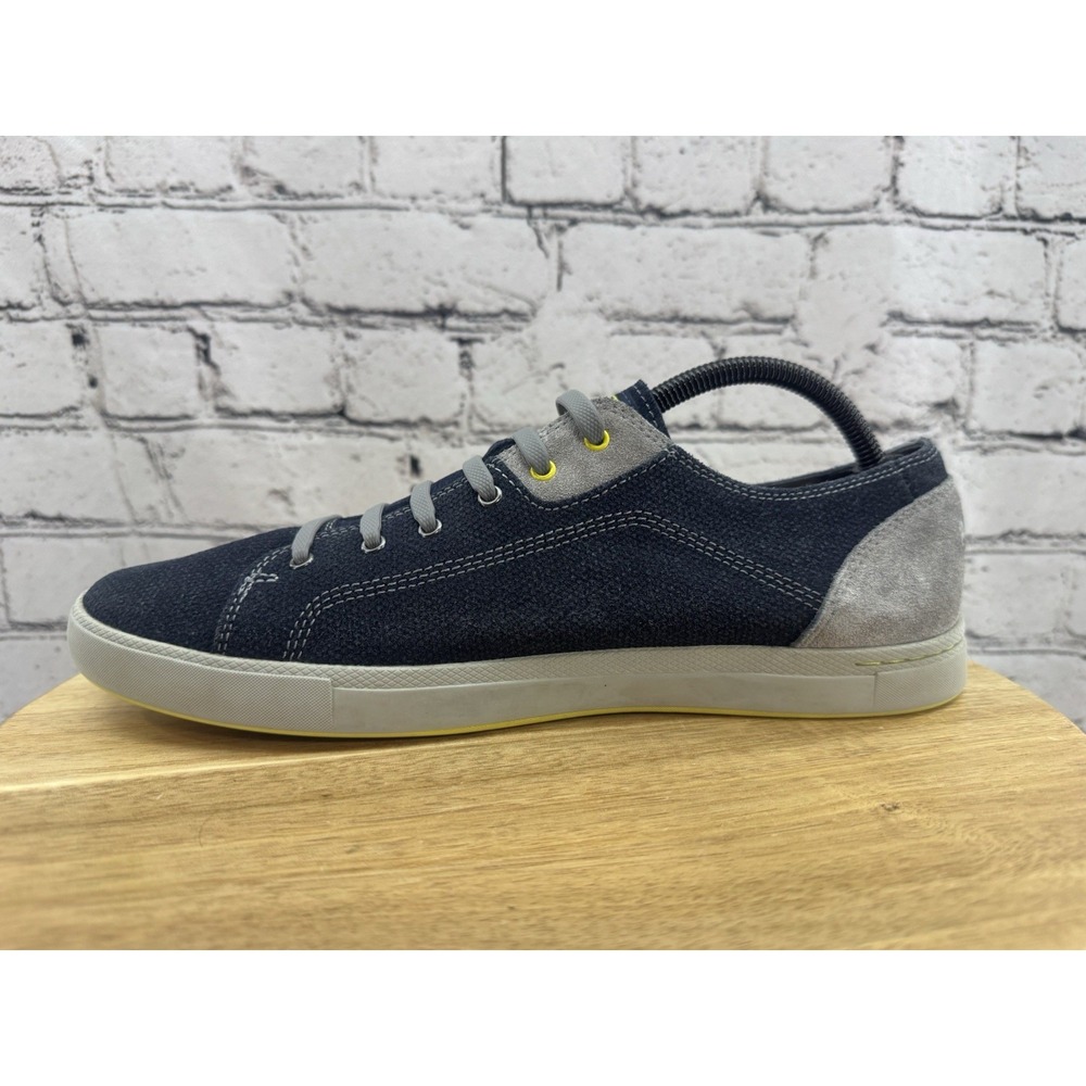 Ahnu Stockton Blue Leather Casual Comfort Low No Tie Sneakers Men's Size 10 - Picture 8 of 11